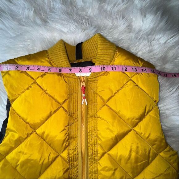 Scotch & Soda Unisex Quilted Body warmer Bomber Collar Vest Yellow / Gold Size S - Picture 11 of 13